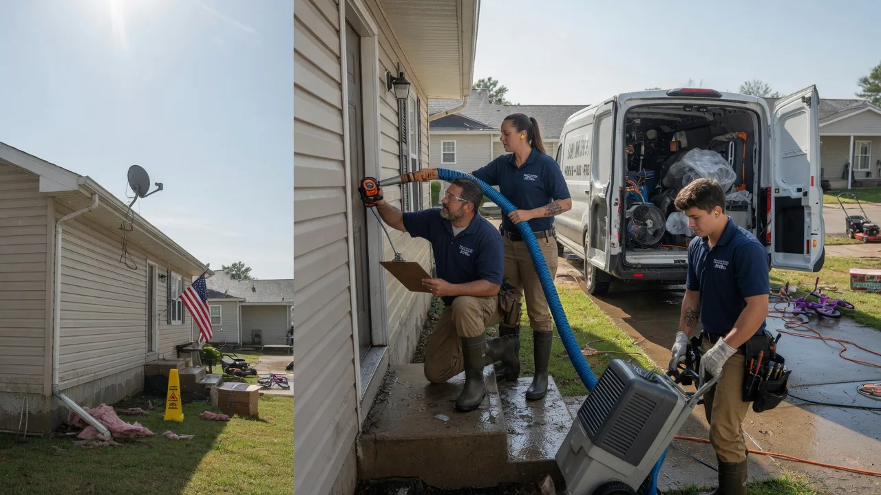 Ceiling Water Damage Restoration in Helena, MO near me